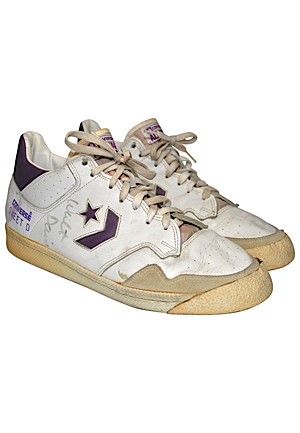 Mid 1980s Walter Davis Phoenix Suns Game-Used & Autographed Sneakers (JSA • Ball Boy LOA)