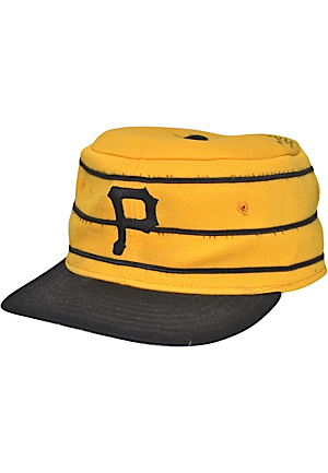 Early 1980s Pittsburgh Pirates Team-Issued Pillbox Cap Autographed By Willie Stargell (JSA)