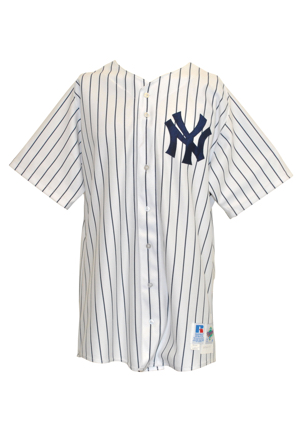 1998 David Wells New York Yankees Game-Used Pinstriped Home Jersey (Championship Season • Perfect Game Season)