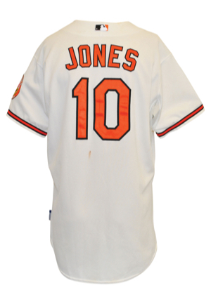 6/11/2015 Adam Jones Baltimore Orioles Game-Used Home Jersey (MLB Hologram)