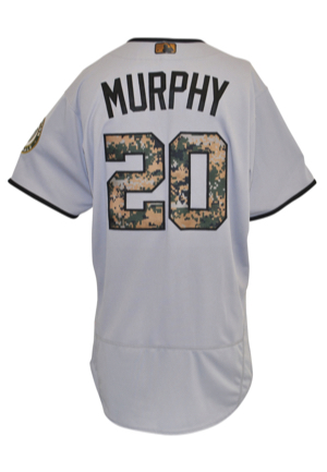 5/30/2016 Daniel Murphy Washington Nationals Memorial Day Game-Used Road Jersey (MLB Hologram • Home Run No. 8)