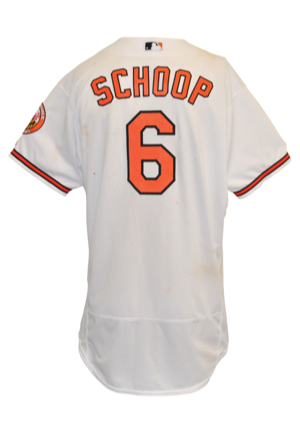 Baltimore Orioles Game-Used Jerseys — 3/7/2016 Zach Britton Spring Training Game-Used & Autographed & 4/4/2016 Jonathan Schoop Opening Day Home (JSA • MLB Holograms)