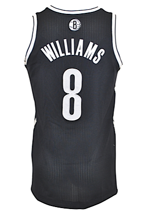 3/7/2014 & 3/15/2014 Deron Williams Brooklyn Nets Game-Used Road Jersey (Steiner Sports LOA)