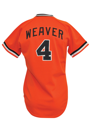 1980 Earl Weaver Baltimore Orioles Manager-Worn Alternate Home Jersey