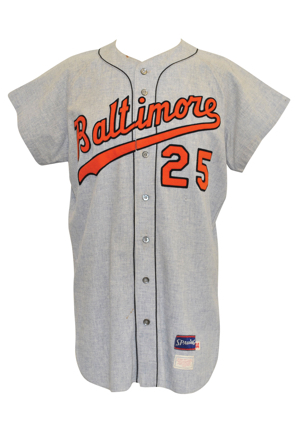1970 Moe Drabowsky Baltimore Orioles Game-Used Road Flannel Jersey (Championship Season)