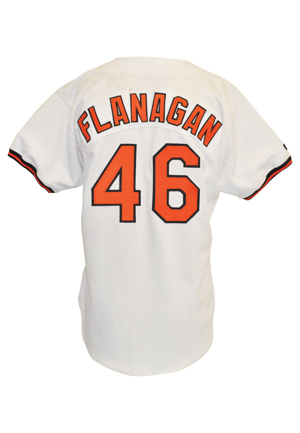 1992 Mike Flanagan Baltimore Orioles Game-Used & Autographed Home Jersey (JSA • Orioles LOA • Sourced From Flanagan • Final Season)