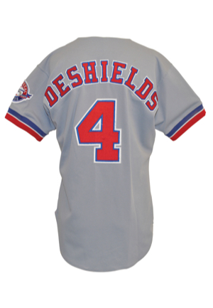 1993 Delino DeShields Montreal Expos Game-Used & Autographed Road Jersey (JSA)