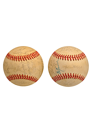 1977 & 1984 New York Mets Team-Signed Baseballs (2)(JSA)