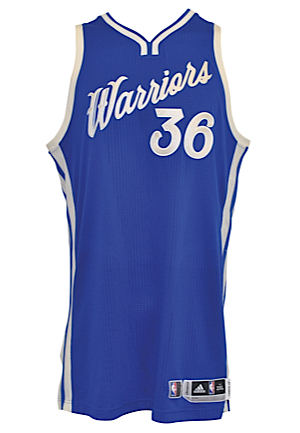 12/25/2015 Kevon Looney Golden State Warriors Game-Issued Christmas Day Home Jersey (NBA LOA)