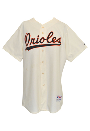 8/8/2014 Chris Tillman Baltimore Orioles TBTC Game-Used & Autographed Home Jersey (JSA • Baltimore Orioles COA)