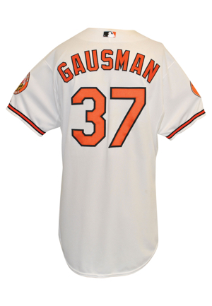Baltimore Orioles Game-Used Home Jerseys — 4/10/2015 Zach Britton Home Opener & 6/2/2013 Kevin Gausman (2)(MLB Holograms)