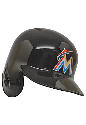 9/6/2015 Dee Gordon Miami Marlins Game-Used Home Batting Helmet (MLB Hologram • NL Batting Champion • NL Steals Leader)