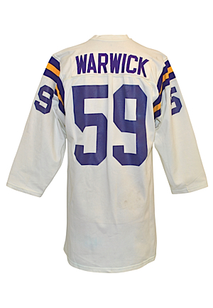1969-70 Lonnie Warwick Minnesota Vikings Game-Used Road Jersey (Repair • Super Bowl Season)