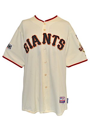 10/3/2015 Brandon Crawford San Francisco Giants Game-Used Home Jersey (MLB Hologram • Home Run No. 21 • Gold Glove Award • Silver Slugger Season)