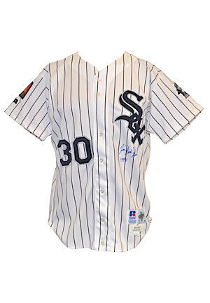 1994 Tim Raines Chicago White Sox Game-Used & Autographed Home Uniform (2)(JSA)