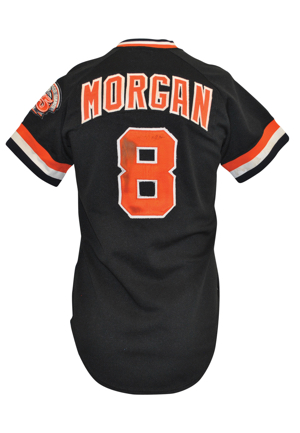 1981 Joe Morgan San Francisco Giants Game-Used & Autographed Black Alternate Jersey (JSA)