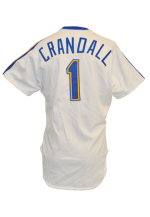 1983 Del Crandall Seattle Mariners Manager-Worn Home Jersey
