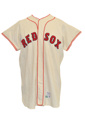 1967 Bobby Doerr Boston Red Sox Coaches-Worn Home Flannel Jersey