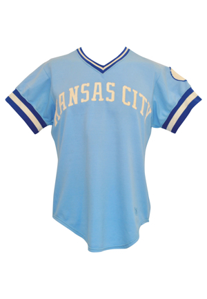 1975 Frank White Kansas City Royals Game-Used Road Jersey