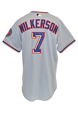 2005 Brad Wilkerson Washington Nationals Game-Used & Autographed Road Jersey (JSA)
