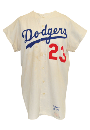 1970 Claude Osteen Los Angeles Dodgers Game-Used Home Flannel Jersey
