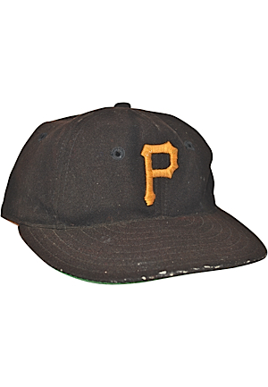 Late 1940s Pittsburgh Pirates Coaches-Worn Wool Cap Attributed To Honus Wagner (Rare)