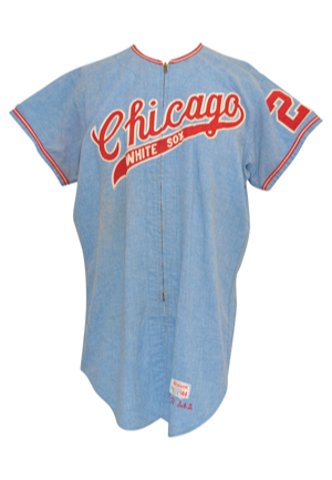 1971 Chicago White Sox Jerseys — Mike Hershberger Home & Bob Spence Road (2)