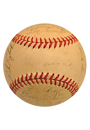 1949 New York Yankees Team-Signed Baseball (JSA • Championship Season)