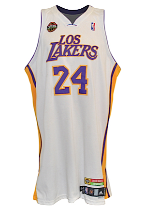 3/23/2008 Kobe Bryant Los Angeles Lakers Game-Used Noche Latina Home Jersey (Photo-Matched • 36-Point, 14-Rebound Performance • NBA MVP • NBA Scoring Champion)