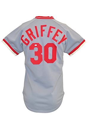 1980 Ken Griffey Sr. Cincinnati Reds Game-Used & Autographed Jersey (JSA)