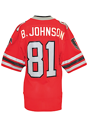 Mid 1980s Billy "White Shoes" Johnson Atlanta Falcons Game-Used Home Jersey