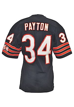 Mid 1980s Walter Payton Chicago Bears Game-Used Home Jersey (Repairs)