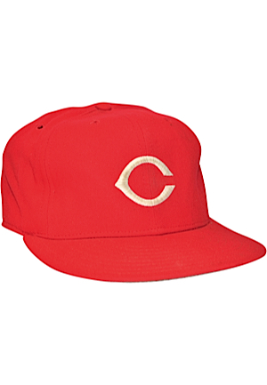 1985-86 Cincinnati Reds Game-Used Cap Attributed To Tony Perez