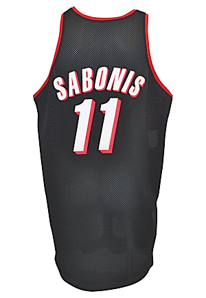 1997-98 Arvydas Sabonis Portland Trail Blazers Game-Used Road Jersey