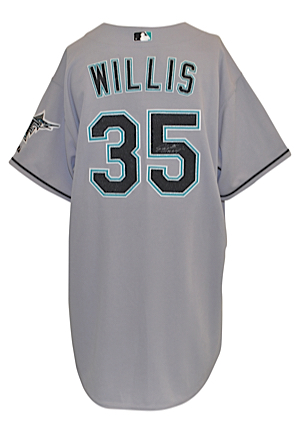 2006 Dontrelle Willis Florida Marlins Game-Used & Autographed Home Jersey (JSA • Sourced From Julio Franco)