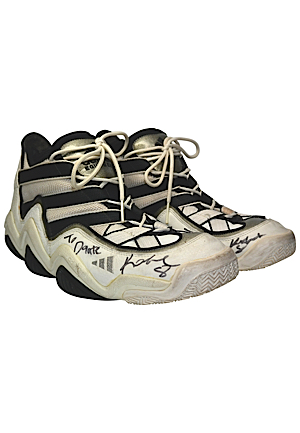 1996-97 Kobe Bryant Rookie Los Angeles Lakers Game-Used & Autographed Sneakers (Full JSA LOA • Laker Employee LOA)