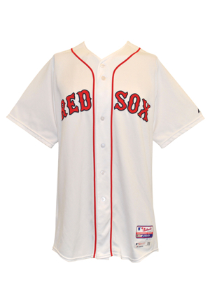 2015 Sandy Leon Boston Red Sox Game-Used Home Jersey (MLB Hologram)
