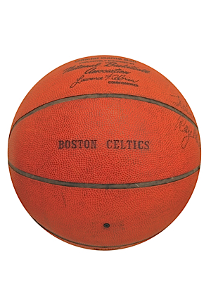 Ray Melchiorre Boston Celtics Autographed Game-Used Basketball (JSA)