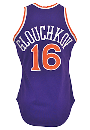 1985-86 Georgi Glouchkov Rookie Phoenix Suns Game-Used Road Uniform (2)