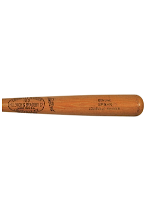 1958 Warren Spahn Milwaukee Braves Game-Ready Bat (PSA/DNA • Rare)