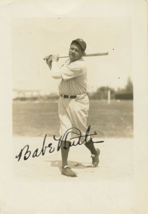Beautiful Babe Ruth New York Yankees Autographed Sepia-Toned Photograph (Full JSA LOA • Mint Signature)