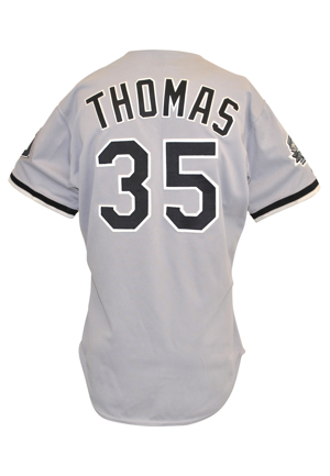 1991 Frank Thomas Chicago White Sox Game-Used & Autographed Road Jersey (JSA • PSA/DNA)