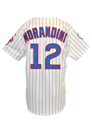1998 Mickey Morandini Chicago Cubs Game-Used & Autographed Pinstripe Home Jersey (JSA • Mickey Morandini LOA)