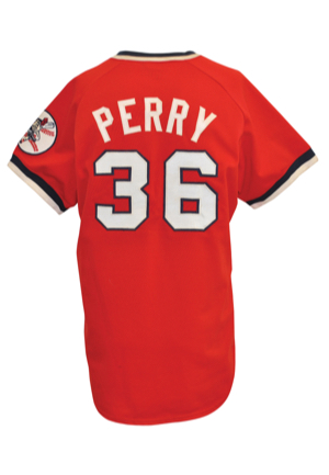 1975 Gaylord Perry Cleveland Indians Game-Used & Autographed Road Uniform (2)(JSA • Rare Example)