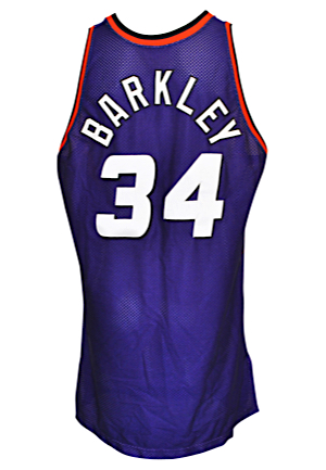 1993-94 Charles Barkley Phoenix Suns Game-Used Road Uniform (2)(Great Provenance)