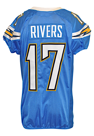 2009 Philip Rivers San Diego Chargers Game-Used Home Uniform (2)(San Diego Chargers LOA)