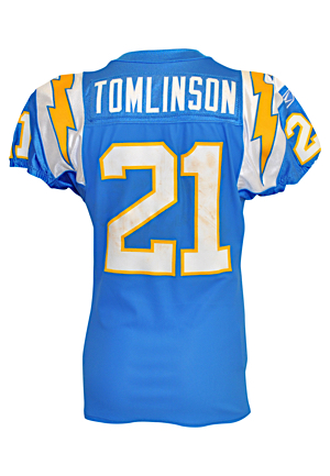 2009 LaDainian Tomlinson San Diego Chargers Game-Used Road Jersey (San Diego Chargers LOA)
