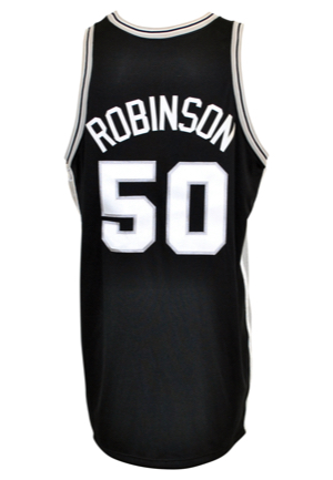 2001-02 David Robinson San Antonio Spurs Game-Used Road Jersey