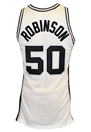 1995-96 David Robinson San Antonio Spurs Game-Used Home Jersey