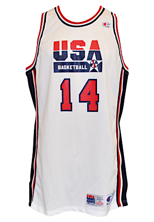 1994 Alonzo Mourning Team USA FIBA World Championship Game-Used Home Jersey